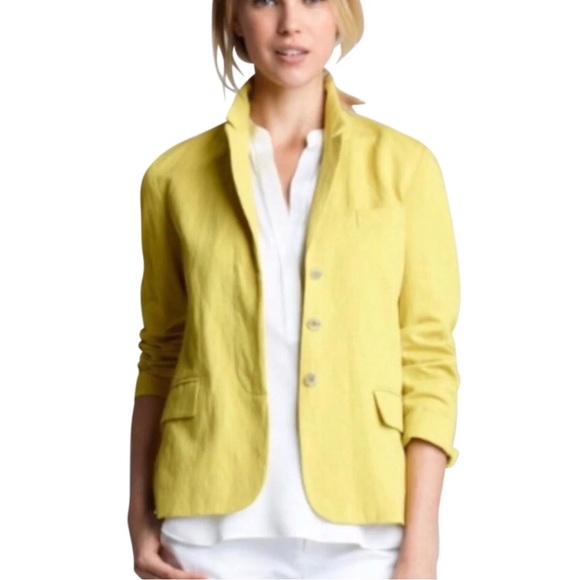Vince Jackets & Coats Vince Yellow Wool Blend Blazer Poshmark